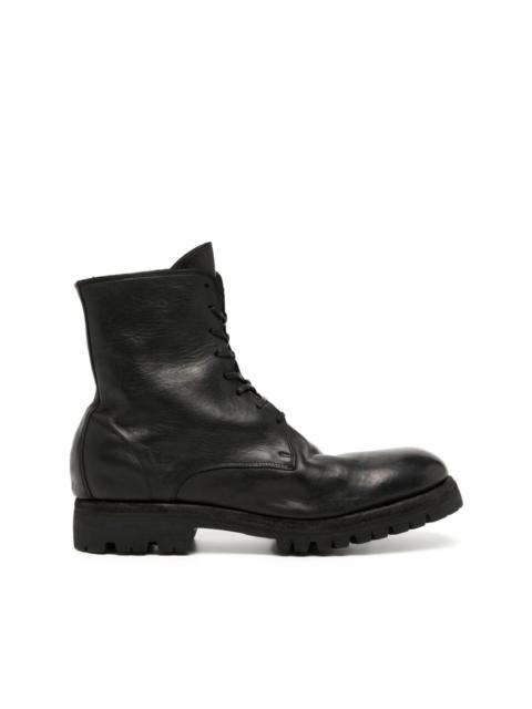 Guidi lace-up leather boots