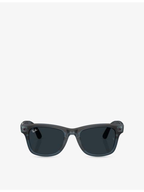 Ray-Ban RW4011 Wayfarer Square-Frame Injected Meta AI Glasses