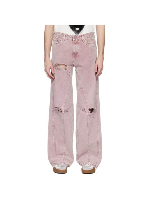 PDF Pink 'Rich Kid' Jeans