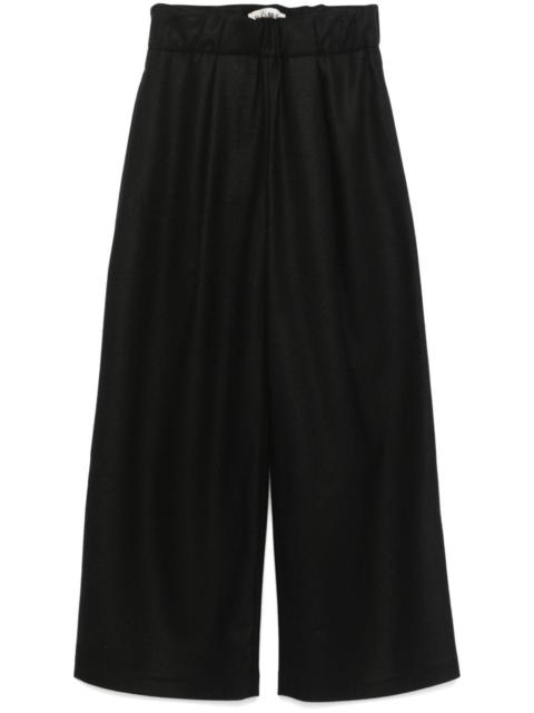 RÓHE elasticated wide-leg trousers