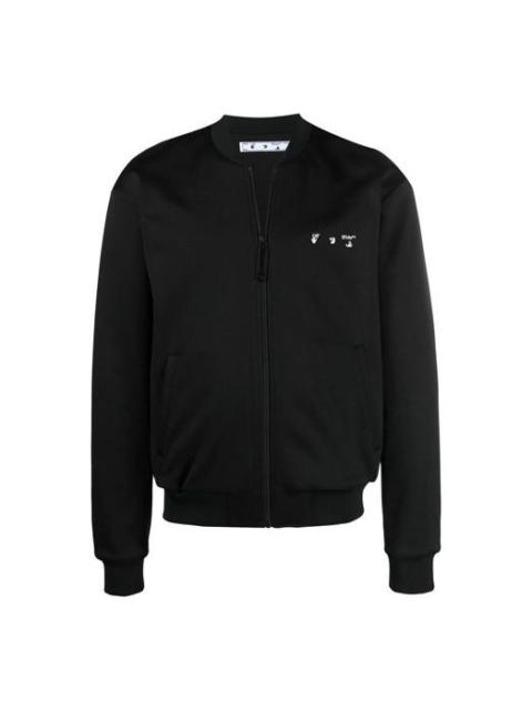 Off-White Off-White SS21 Logo Zipper Long Sleeves Jacket Version Black OMBD023S21FAB0011001