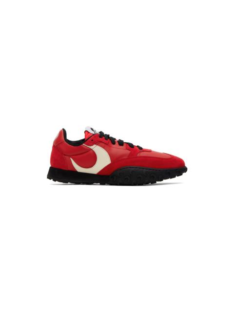 Marine Serre Red & White MS Rise Sneakers