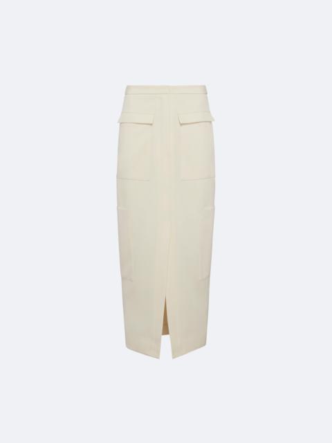 LAPOINTE Matte Crepe Cargo Skirt