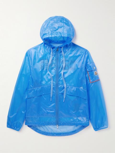 Moncler Ebizo Logo-Print Nylon-Ripstop Hooded Jacket