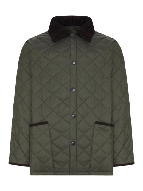 Barbour DIAMOND QUILTED JACKET WITH CONTRASTING COLLAR