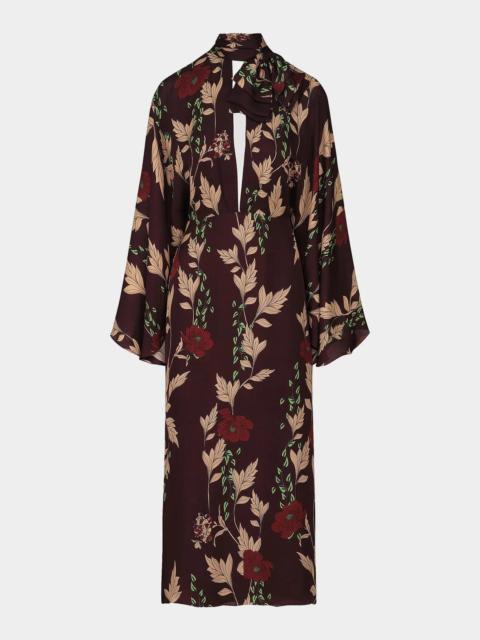 Johanna Ortiz Parajes Lejanos Silk Maxi Dress