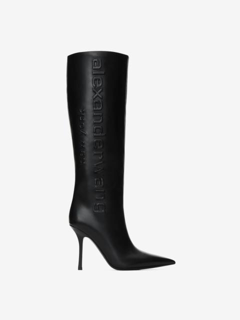 delphine tall boot in leather