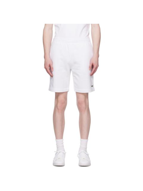 LACOSTE White Patch Shorts