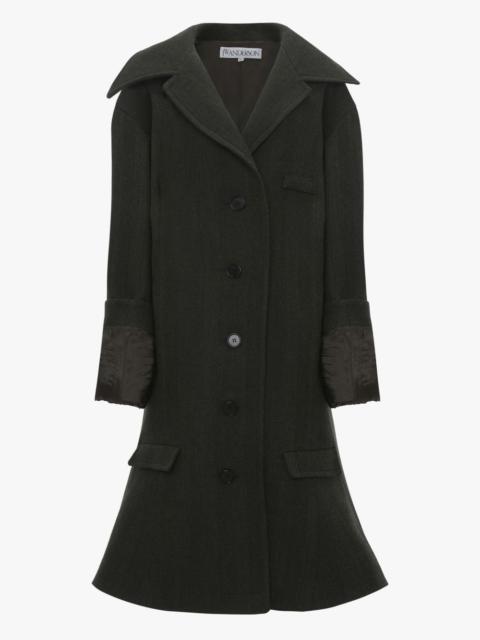 JW Anderson TURN-UP CUFF OVERSIZED COAT