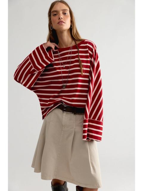 FREE PEOPLE We The Free Atlas Dolman Striped Long Sleeve Top