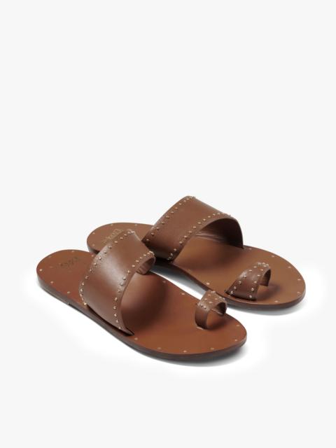beek Finch Stud Leather Toe-Ring Sandal