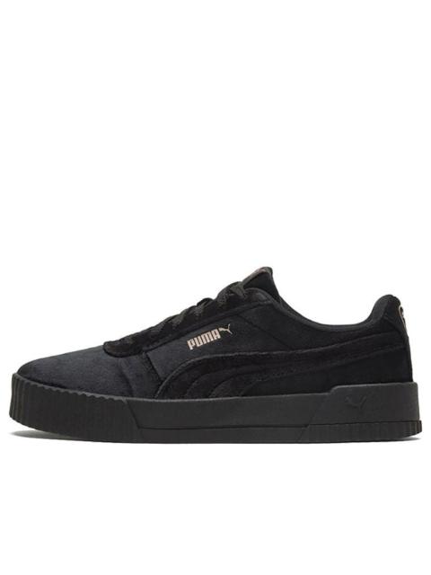 PUMA (WMNS) PUMA Carina Velvet Black/Gold 375886-01
