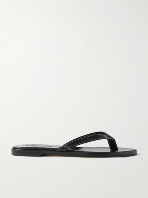 Aeyde Melody Leather Flip Flops