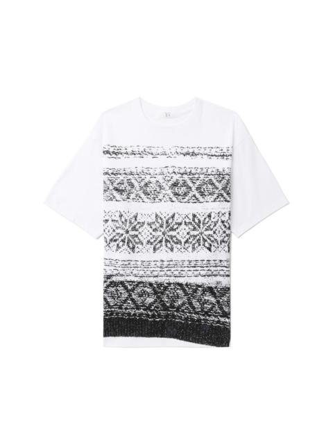 Y's graphic-print cotton T-shirt