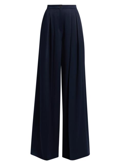 MICHAEL KORS COLLECTION Women's High-Rise Palazzo Trousers - Midnight