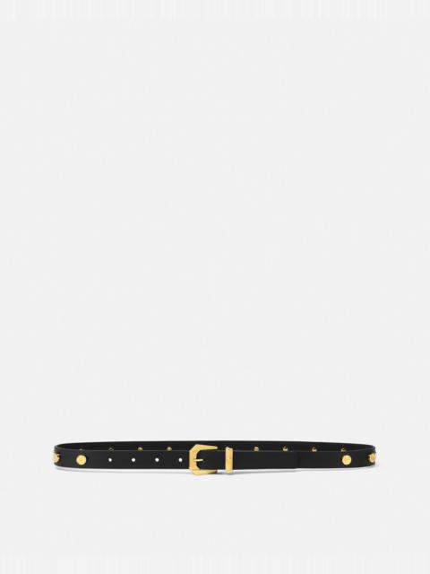 VERSACE Medusa Heritage Leather Belt 0.8"