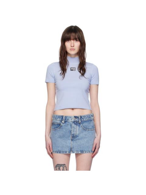 alexanderwang.t Blue Mock Neck T-Shirt