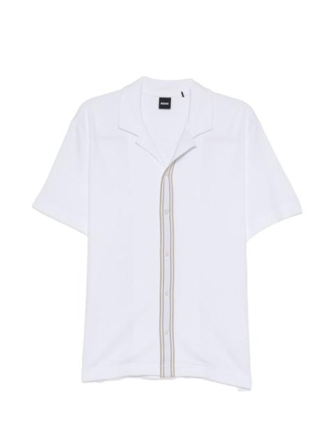 BOSS knitted button shirt