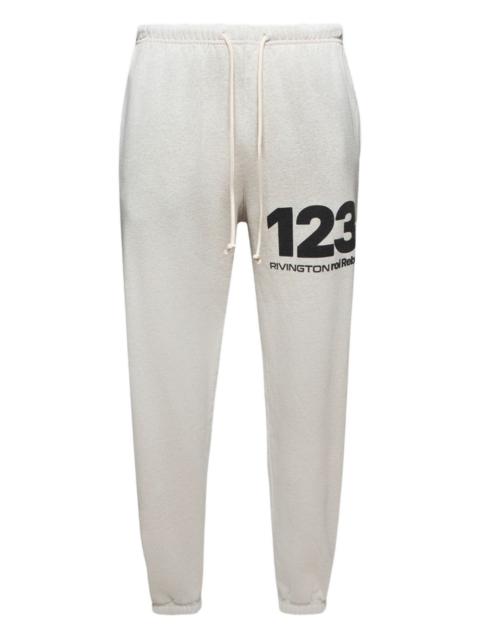 RRR123 graphic-print Track pants