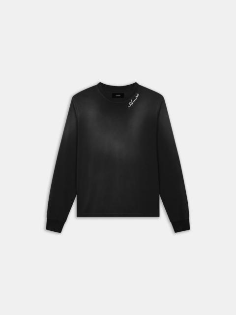 AMIRI AMIRI SCRIPT OVERSIZED LONG SLEEVE TEE