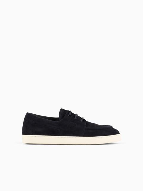 GIORGIO ARMANI Suede sneakers