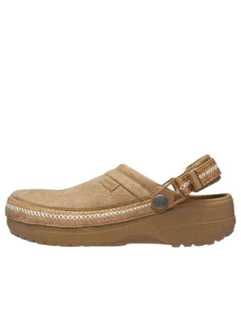 crocs Crocs Crafted Vegan Suede Stitch Clog 'Sepia' 214048-2EY