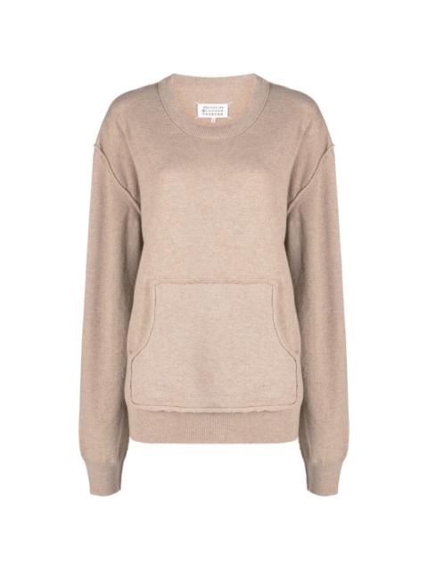 Maison Margiela crew-neck wool-blend jumper