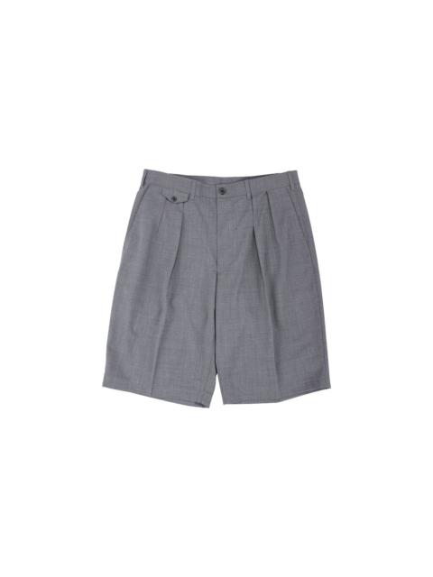 BEAMS PLUS 2Pleats Shorts Wool Tropical Grey
