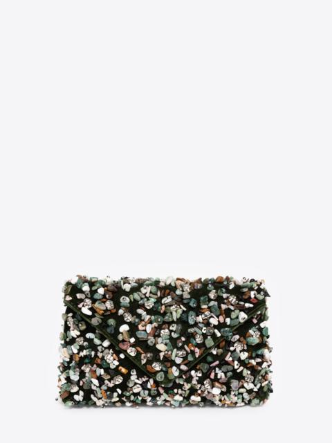 Dries Van Noten EMBELLISHED ENVELOPE BAG