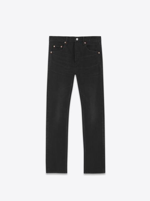 SAINT LAURENT mick jeans in black denim