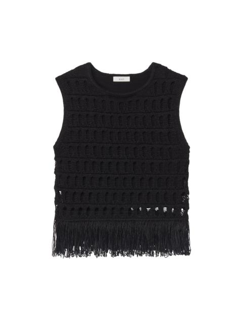 A.L.C. Esme Crochet Fringe Top