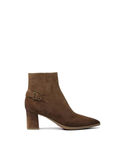 Santoni buckle suede boots