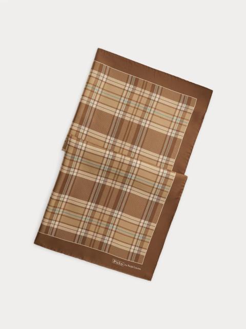 Polo Ralph Lauren Plaid Silk Square Scarf