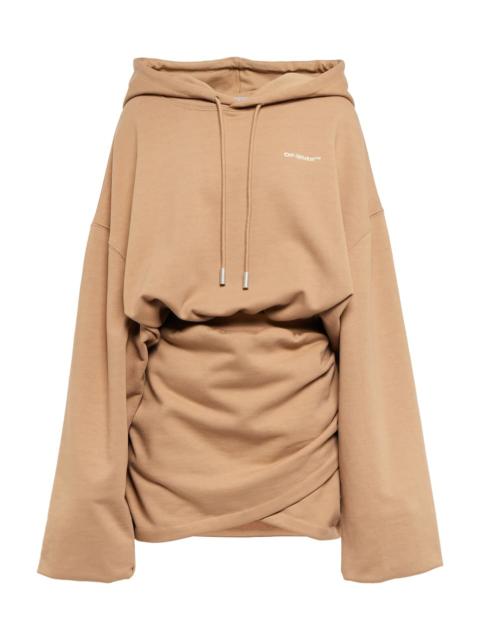 Off-White Cotton jersey hoodie dress