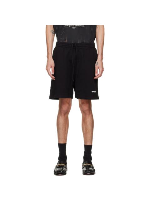 REPRESENT Black Printed 'Owners Club' Shorts