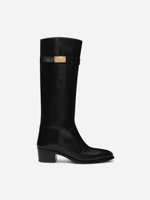 Dolce & Gabbana Brushed calfskin boots