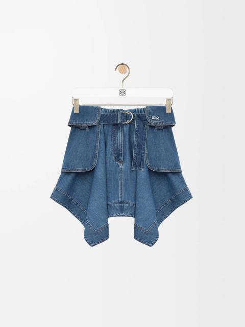 Loewe Cargo skirt in denim