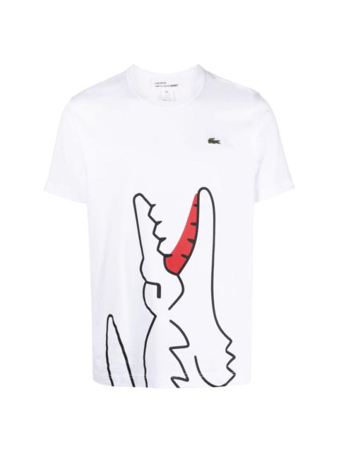 x Lacoste logo-patch cotton T-shirt
