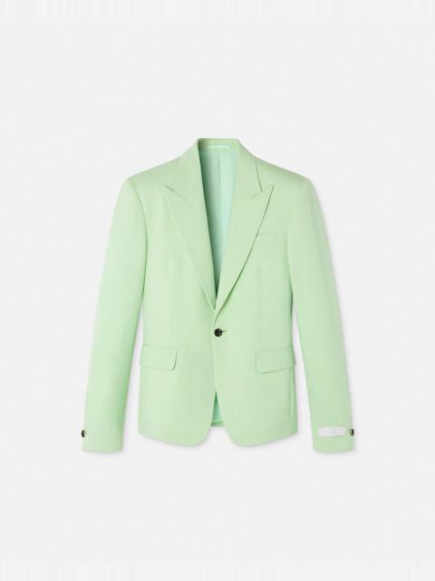 VERSACE Wool Single-Breasted Blazer