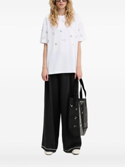 STINE GOYA embellished floral-print T-shirt