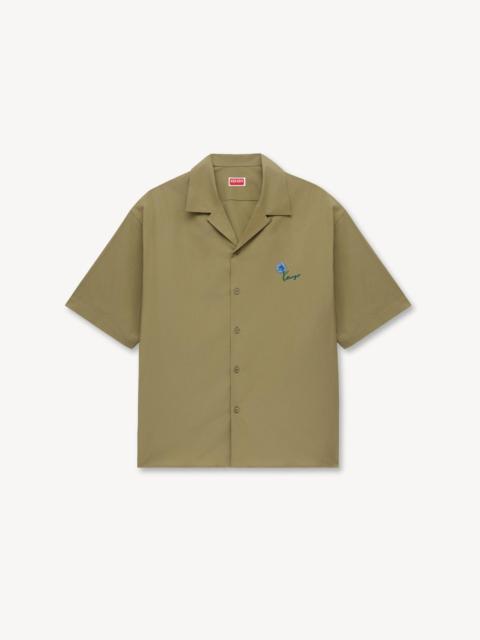 KENZO 'KENZO Tulip' hawaiian short sleeve shirt in cotton poplin