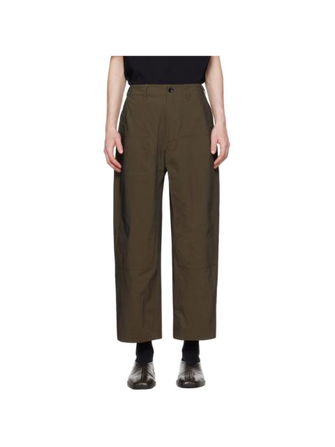 meanswhile Khaki Dope-Dyed Trousers