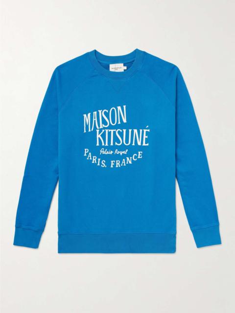 Maison Kitsuné Palais Royal Logo-Print Cotton-Jersey Sweatshirt