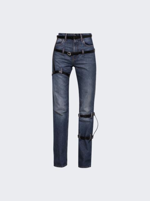 COPERNI Multi Belt Denim Pants Blue Vintage