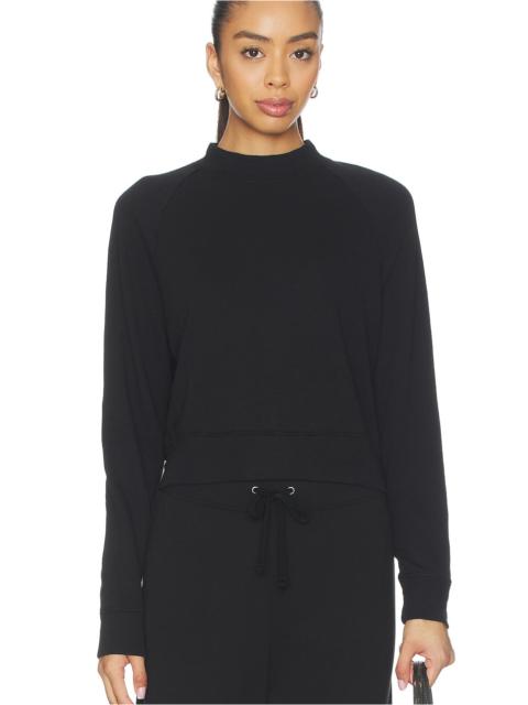 JAMES PERSE Cropped Mock Neck Sweater
