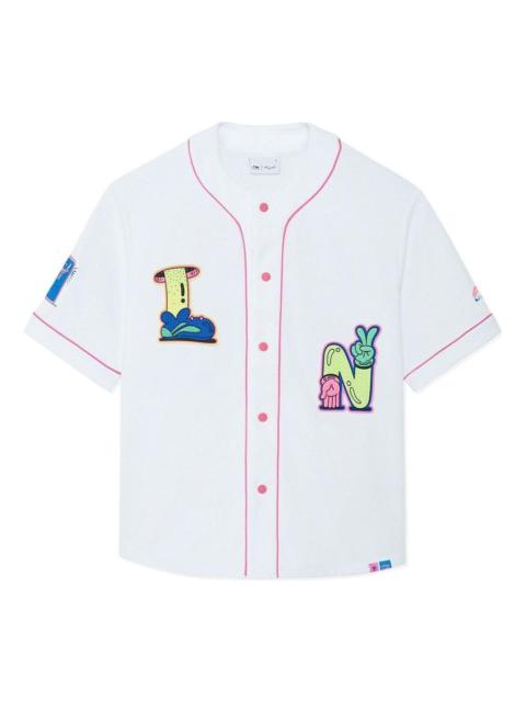 Li-Ning x Steven Harrington Graphic Baseball Shirt 'White' AFDSC23-2