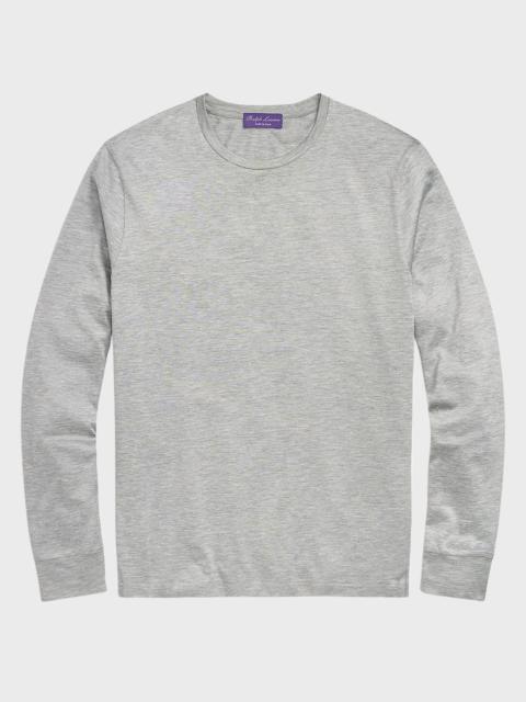 Ralph Lauren Men's Silk-Cotton Jersey Long-Sleeve T-Shirt