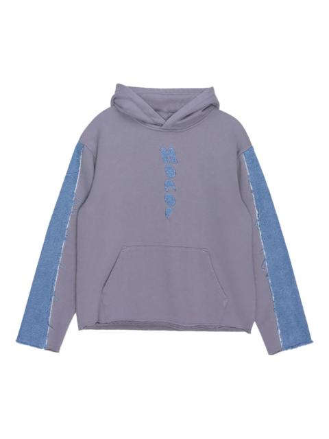 HONOR THE GIFT denim-panel hoodie