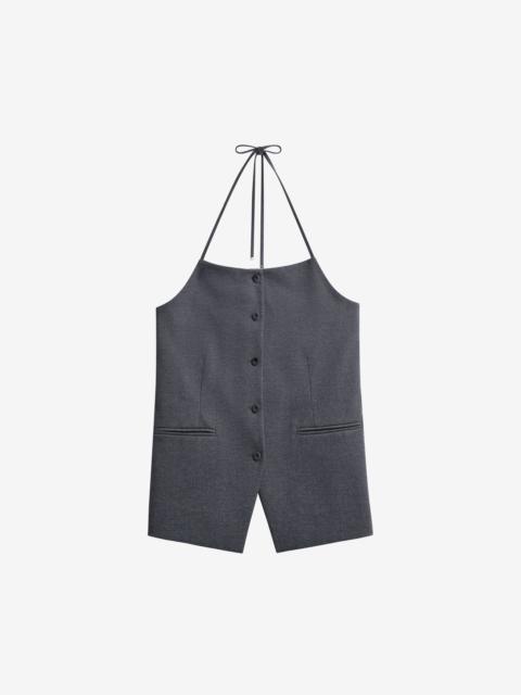 The Frankie Shop Melwin Halter Vest - Grey