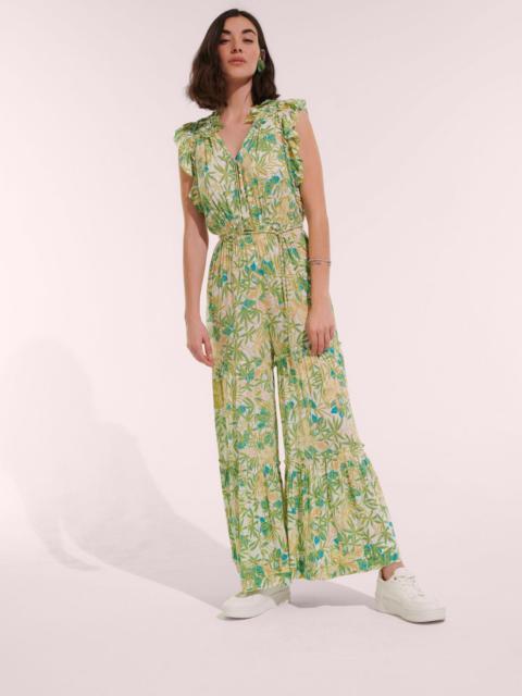 Poupette St Barth Long Jumpsuit Belene - Green Orchid